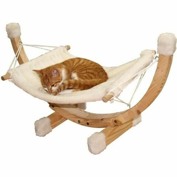 Hängmatta för katt Kerbl Siesta 73 x 36 x 34 cm Vit