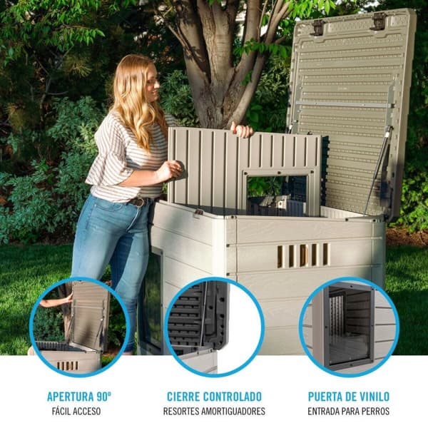 Hydda Lifetime 60328 Grå Polyetylen 120 x 97 x 97 cm