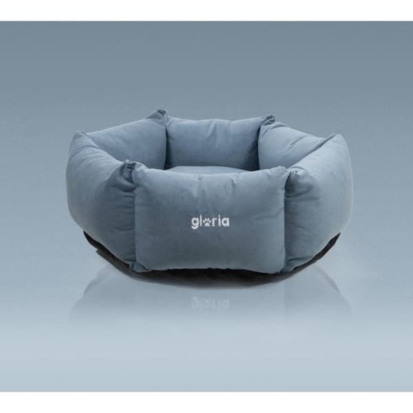 Hund Bed Gloria Hondarribia Blå 75 x 75 cm Sekskantet