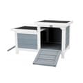 Miniatyrbillede 1 af 3: Hytte Trixie 62390 70 x 43 x 45 cm Kanin Træ Hvid/Grå