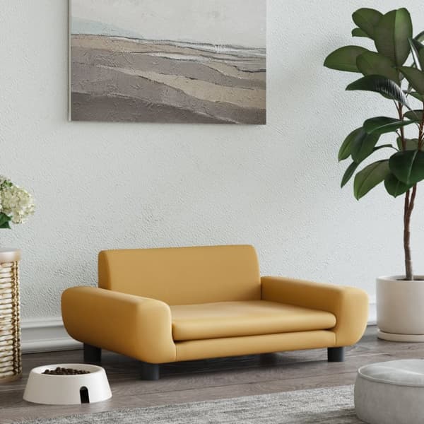 Hundbädd brun 70x45x33 cm sammet