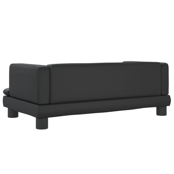 Hundbädd svart 80x45x30 cm konstläder