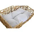 Miniatyrbild 2 av 3: Säng för husdjur Home ESPRIT Vit Ljusbrun Metall syntetisk rattan 50 x 35 x 14 cm (2 Delar)