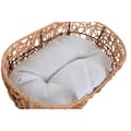 Miniatyrbillede 2 af 3: Hundeseng Home ESPRIT Hvid Lys brun Metal syntetisk spanskrør 50 x 35 x 14 cm (2 Dele)