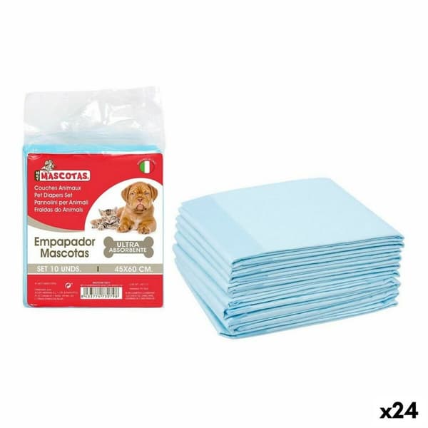 Træningsunderlag til hvalpe MCT mascotas 45 x 60 cm (10 Dele) (24 enheder) (10 pcs)(45 x 60 cm)