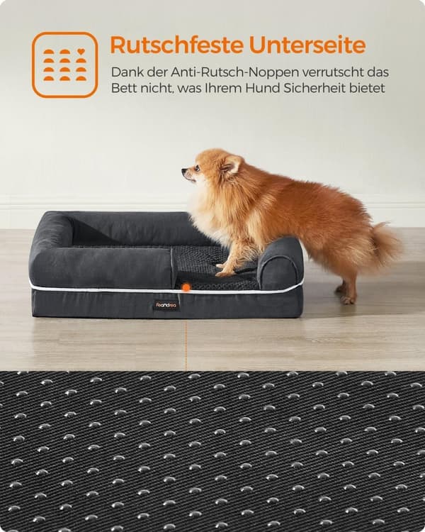 Rootz Plys Hundeseng - Pet Pude - Stor pude - Komfortabel - 76 cm x 51 cm x 18 cm