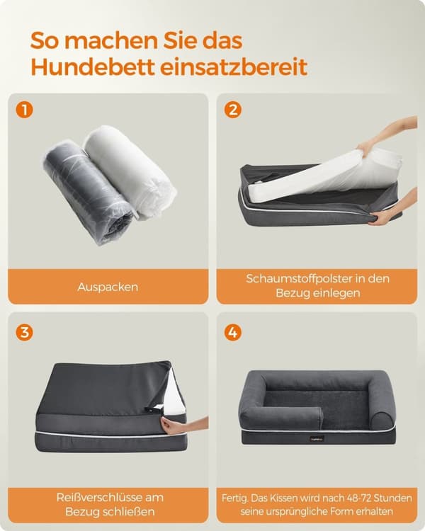Rootz Plys Hundeseng - Pet Pude - Stor pude - Komfortabel - 76 cm x 51 cm x 18 cm