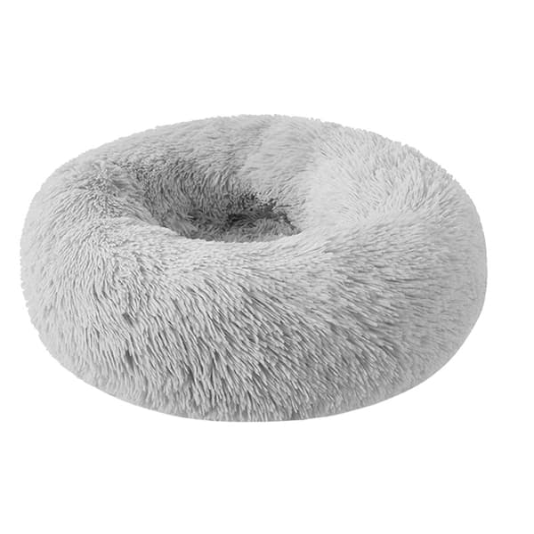 Pyöreä lemmikkivuode, pehmeä corduroy, hengittävä muotoilu,HARMAA, XL
