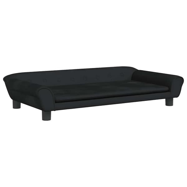Hundbädd svart 100x50x21 cm sammet