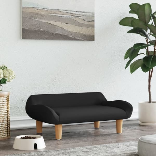 hundeseng 70x40x24 cm stof sort