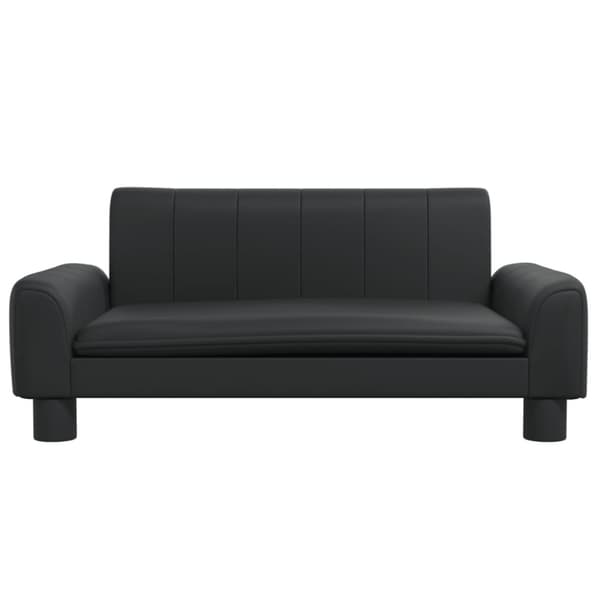 koiransänky musta 70x45x30 cm keinonahkaa