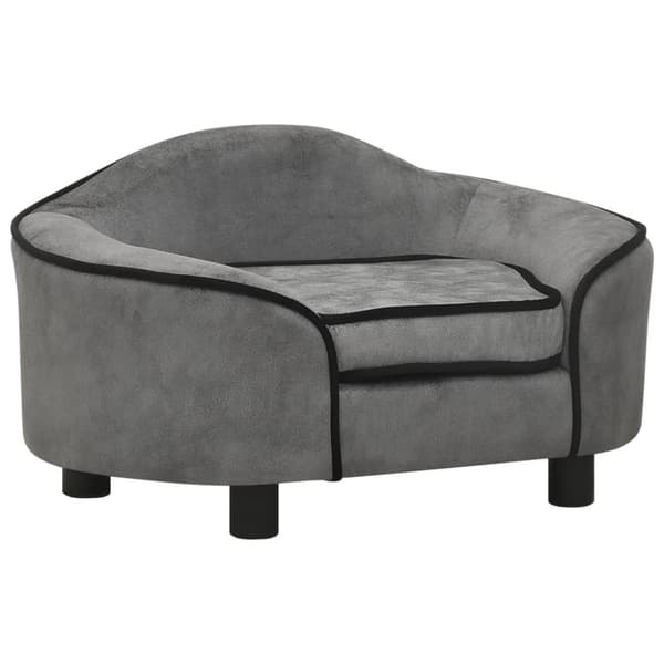 Koiran sohva harmaa 67x47x36 cm plyysi