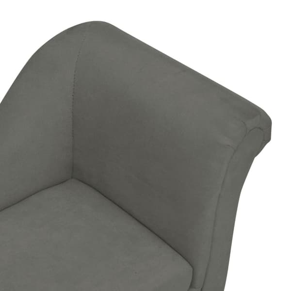 hundesofa med pude 83x44x44 cm plys mørkegrå