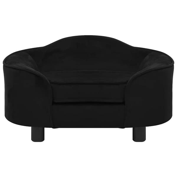 hundesofa 67x47x36 cm plys sort