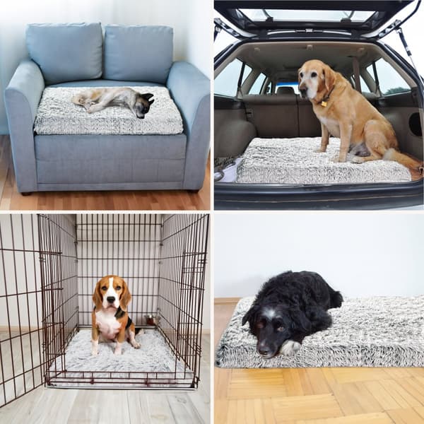 Hundeseng mellemstore små hunde - hundepude rund hundekurv fluffy hundekurv