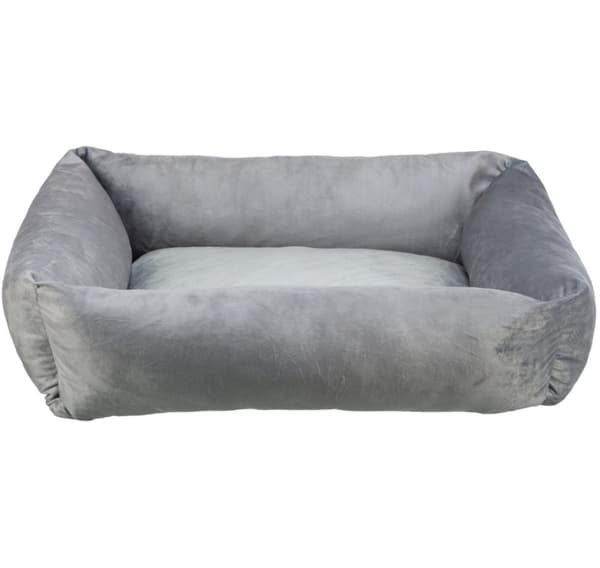 Lionel bed, recycled, square, 80 × 65 cm, grey