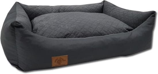 Bæredygtig antracit hundeseng, 100x70cm, vaskbar, anti-slip, vandtæt, til mellemstore til store hunde