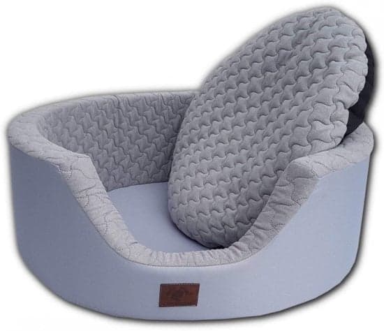 Luxe XXL Harmaa Koirasohva - Moderni Design, Irrotettava Pesukelpoinen Päällinen, 90cm Halkaisija