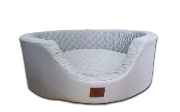 Bekväm XXL hundsäng med avtagbart överdrag & kudde, 90 cm diameter, antiallergisk polyester, lätt att tvätta