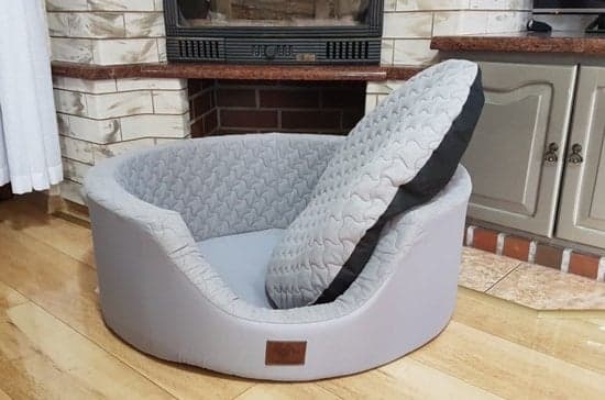Bekväm XXL hundsäng med avtagbart överdrag & kudde, 90 cm diameter, antiallergisk polyester, lätt att tvätta