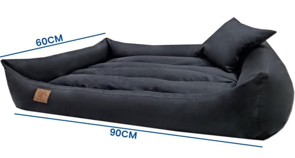 XXL Vandtæt Hundeseng 90x60 cm - Ekstra Stor, Komfortabel & Vaskbar Pude til Kæledyr