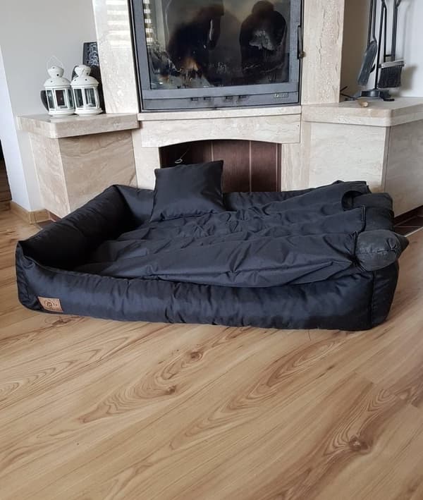 Vaskbar hundeseng 90x60 cm - Vandtæt, nem at rengøre, anti-slip bund