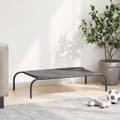 Miniatyrbilde 4 av 10: vidaXL Forhøyet hundeseng grå 90x50x20 cm tekstil og stål