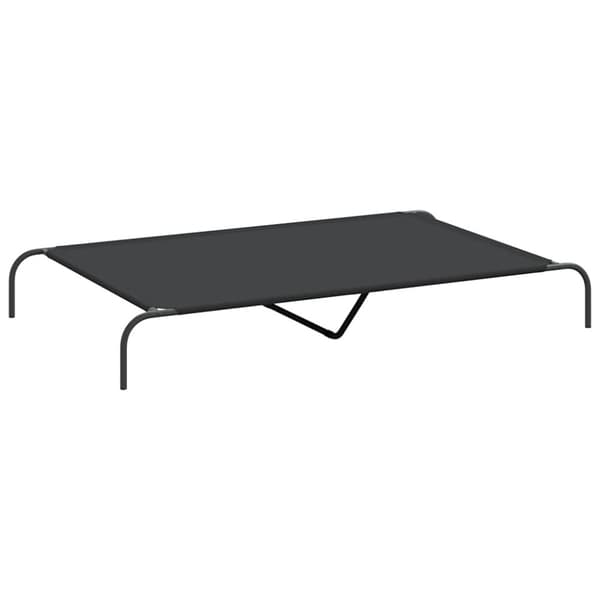 vidaXL Korotettu koiransänky musta 150x90x20 cm Oxford kangas ja teräs