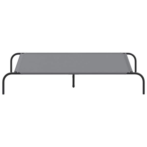 vidaXL Korotettu koiransänky harmaa 130x80x20 cm Oxford kangas teräs