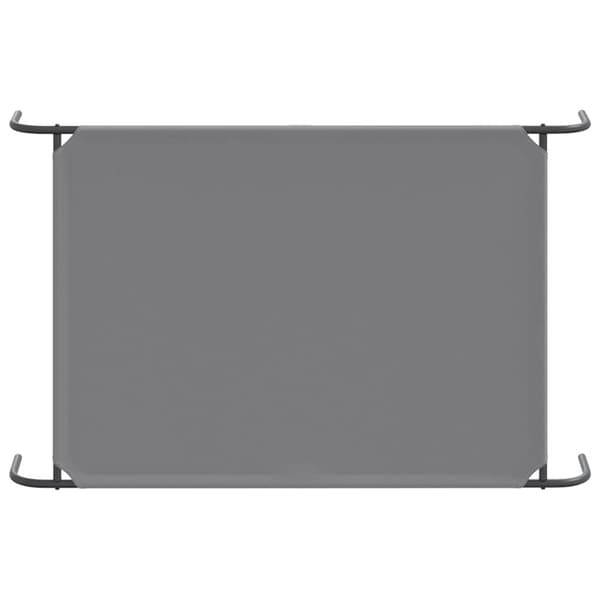 vidaXL Korotettu koiransänky harmaa 130x80x20 cm Oxford kangas teräs