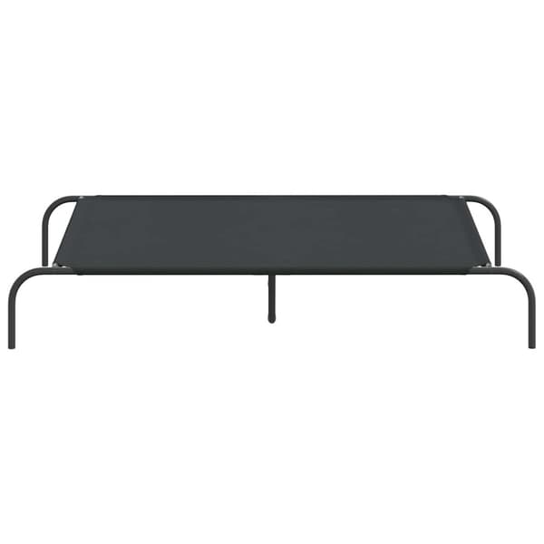 vidaXL Korotettu koiransänky musta 130x80x20 cm Oxford kangas ja teräs