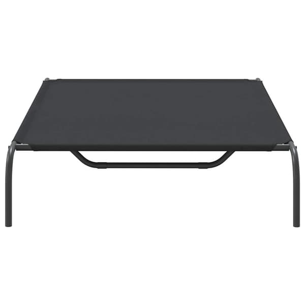 vidaXL Korotettu koiransänky musta 130x80x20 cm Oxford kangas ja teräs