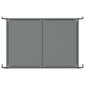 Pikkukuva 7 / 10: vidaXL Korotettu koiransänky harmaa 150x90x20 cm tekstiili ja teräs