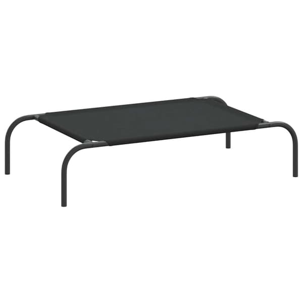 vidaXL Korotettu koiransänky musta 90x50x20 cm Oxford kangas ja teräs