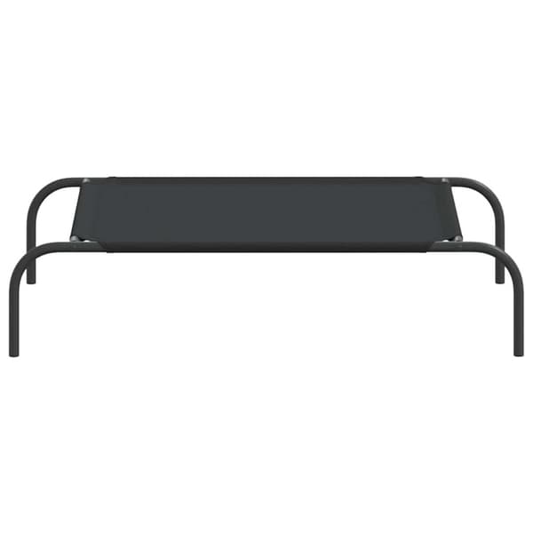 vidaXL Korotettu koiransänky musta 90x50x20 cm Oxford kangas ja teräs