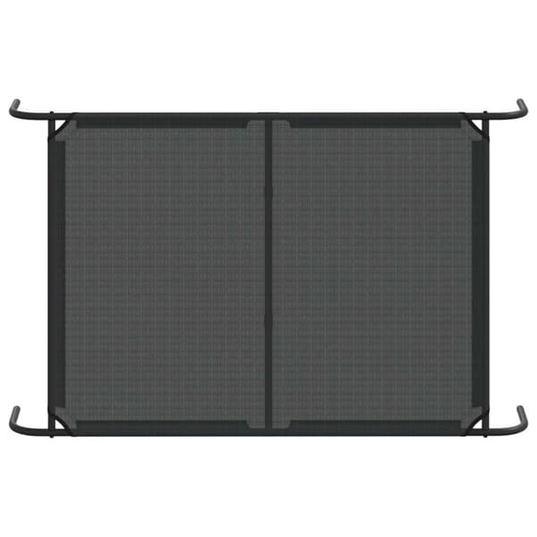 vidaXL Förhöjd hundbädd svart 130x80x20 cm textilene och stål