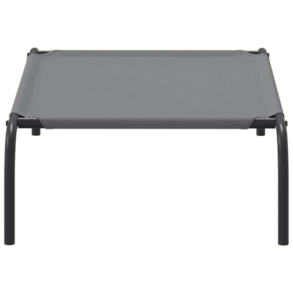 vidaXL Forhøyet hundeseng grå 90x50x20 cm oxfordstoff og stål