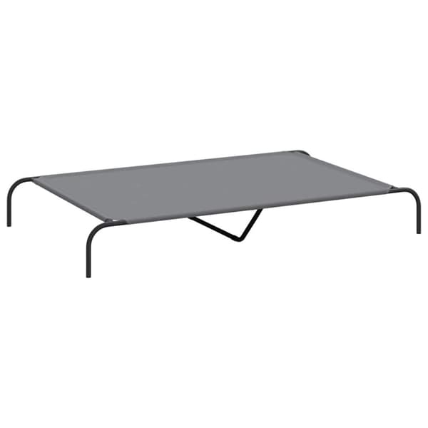 vidaXL Korotettu koiransänky harmaa 150x90x20 cm Oxford kangas teräs