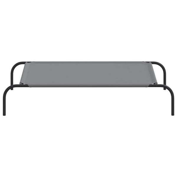 vidaXL Korotettu koiransänky harmaa 110x65x20 cm Oxford kangas teräs