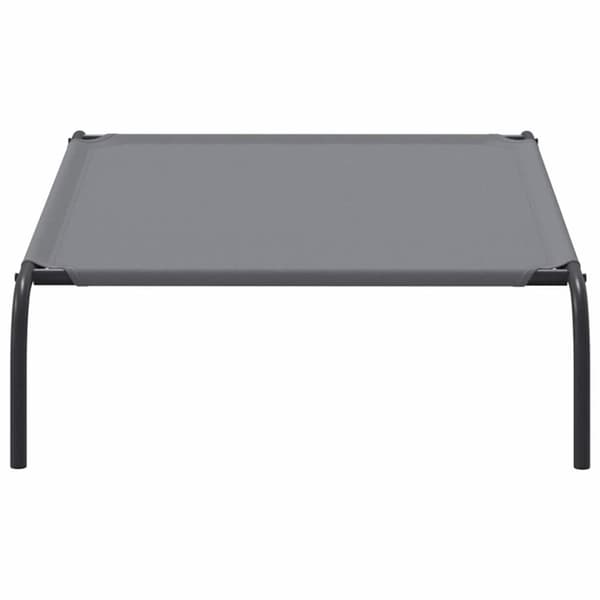 vidaXL Korotettu koiransänky harmaa 110x65x20 cm Oxford kangas teräs