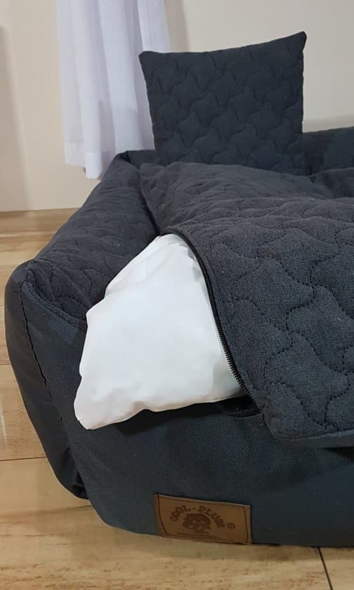 Stort tvättbart vattentätt hundbädd för stora hundar, 120x90 cm