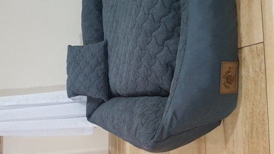 Stilfuld blå vaskbar vandtæt hundeseng 120x90 cm - Komfort til alle størrelser