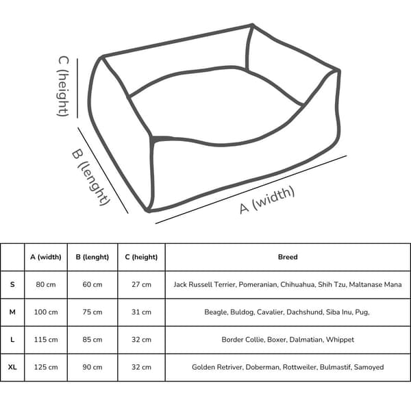 Hundeseng E-Doggy Big Den Sort