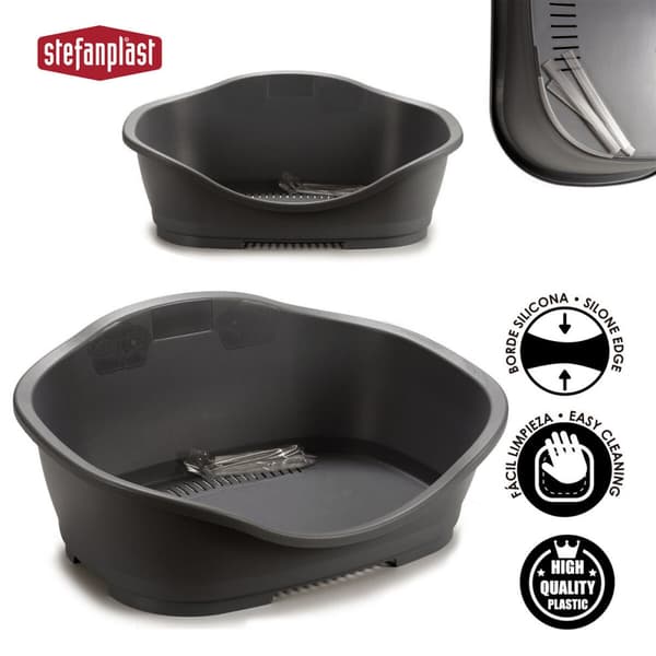 Hundeseng Stefanplast 97621 Grå Plastik 68 x 27,5 x 49 cm 6 enheder