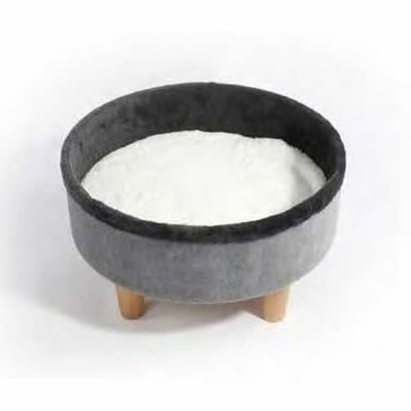 Kissan peti MPETS ROUND Harmaa 47 x 47 x 26 cm