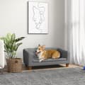 Miniatyrbild 2 av 7: Rootz Dog Sofa - Pet Couch - Canine Lounge - Avtagbar kudde - Easy Clean - 96 x 60 x 42 cm grå