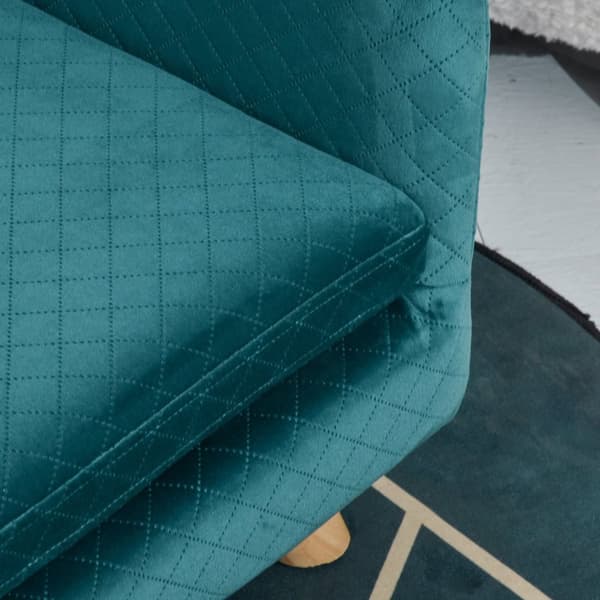 Rootz Pet Sofa Bed - Dog Sofa - Cat Bed - Fluffy Pushion - Skandinavisk design - 64 x 45 x 36 cm - Velour Blue