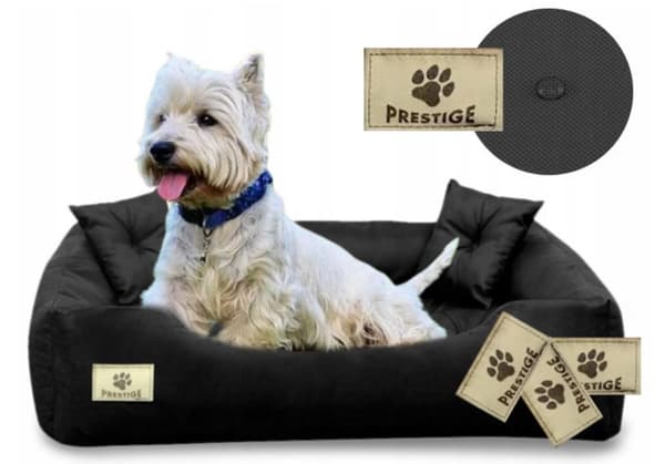 Hundeseng PRESTIGE 55x45 cm vandtæt sort