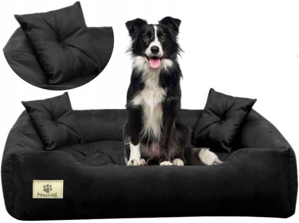 Hundbädd PRESTIGE 115x95 cm vattentät svart