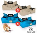 Pikkukuva 9 / 11: Koiran sänky KINGDOG kennel 75x65 cm yksilöllinen vedenpitävä sininen